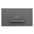 Villeroy & Boch ViConnect E300 Mechanical Flush Plate - Anthracite & Satin - 922169D8