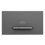 Villeroy & Boch ViConnect E300 Mechanical Flush Plate - Anthracite & Satin - 922169D8