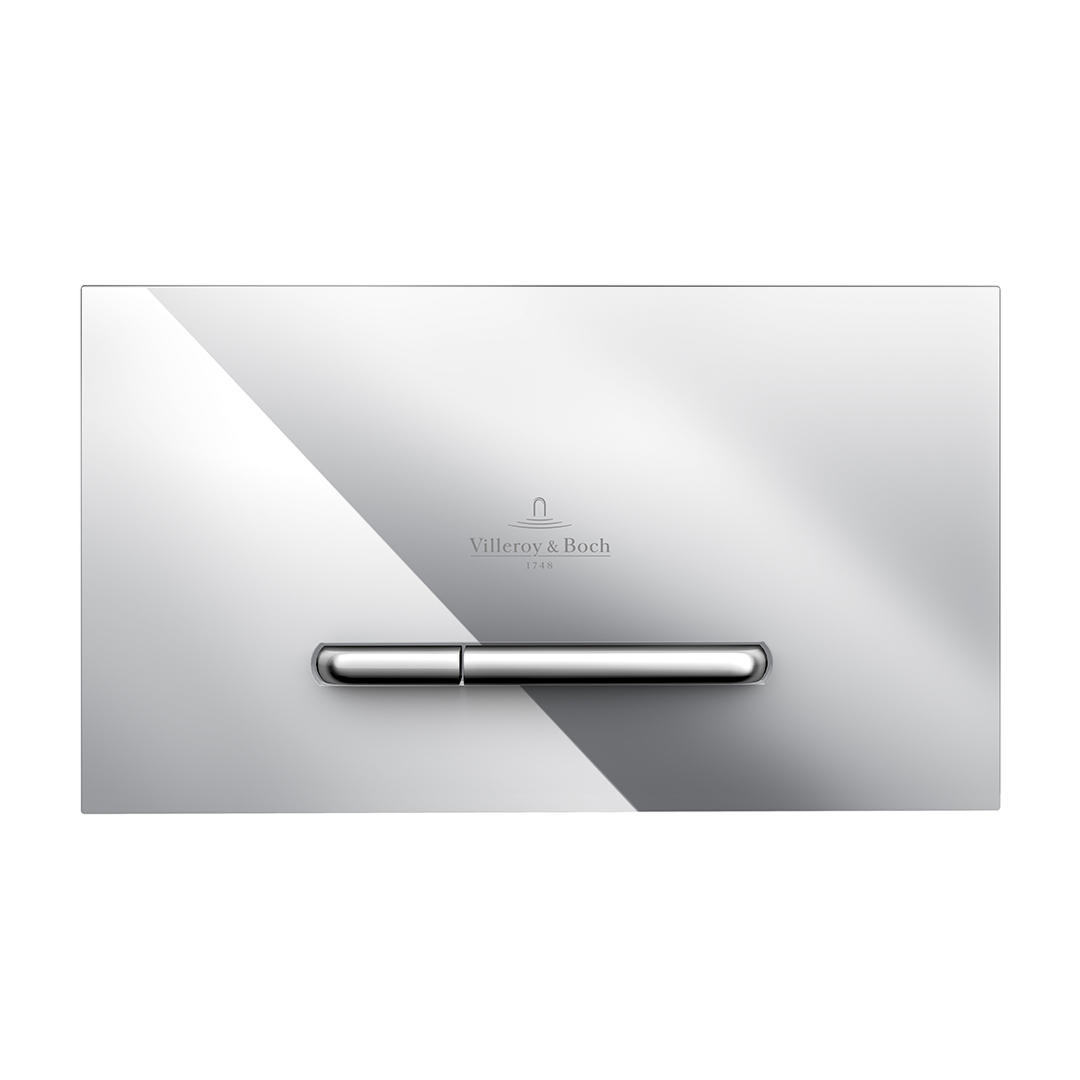 Villeroy & Boch ViConnect E300 Mechanical Flush Plate - Chrome