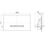 Villeroy & Boch ViConnect E300 Mechanical Flush Plate - Satin