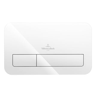 Villeroy & Boch ViConnect M200 Mechanical Glass Flush Plate - Glossy White - 922400RE