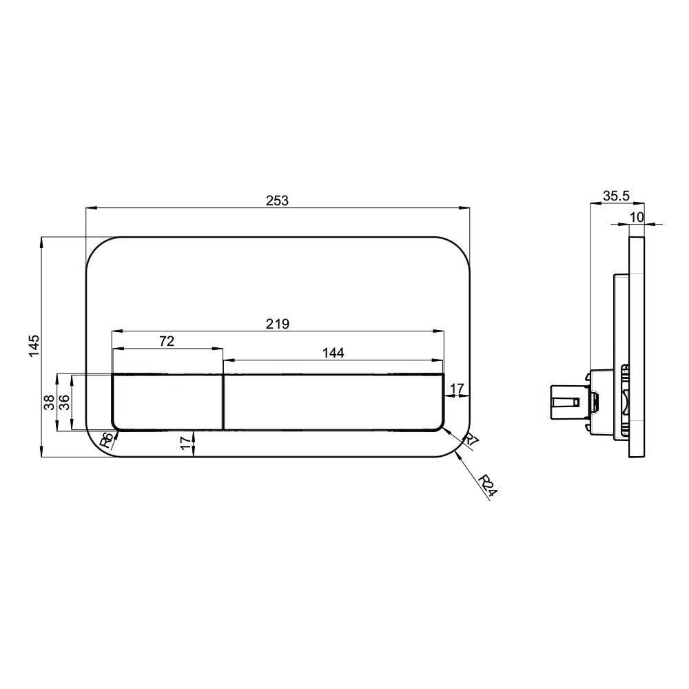 Villeroy & Boch Avento DirectFlush Wall Hung Toilet incl/VB Cistern Package - E200 White Button - 5656R001S4B + 92233500 + 92249068