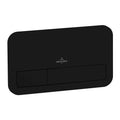 Villeroy & Boch ViConnect E200 Flush Plate - Matte Black - 922490AN