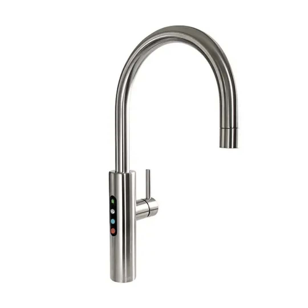 Billi Home Filtered, Boiling, Ambient Gooseneck Multifunction Tap - Brushed 914000GBR