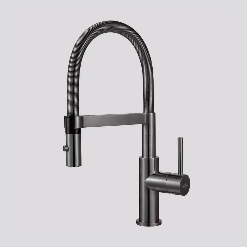 Villeroy & Boch Steel Expert Compact Kitchen Mixer - LF Gun Metal 94088S7