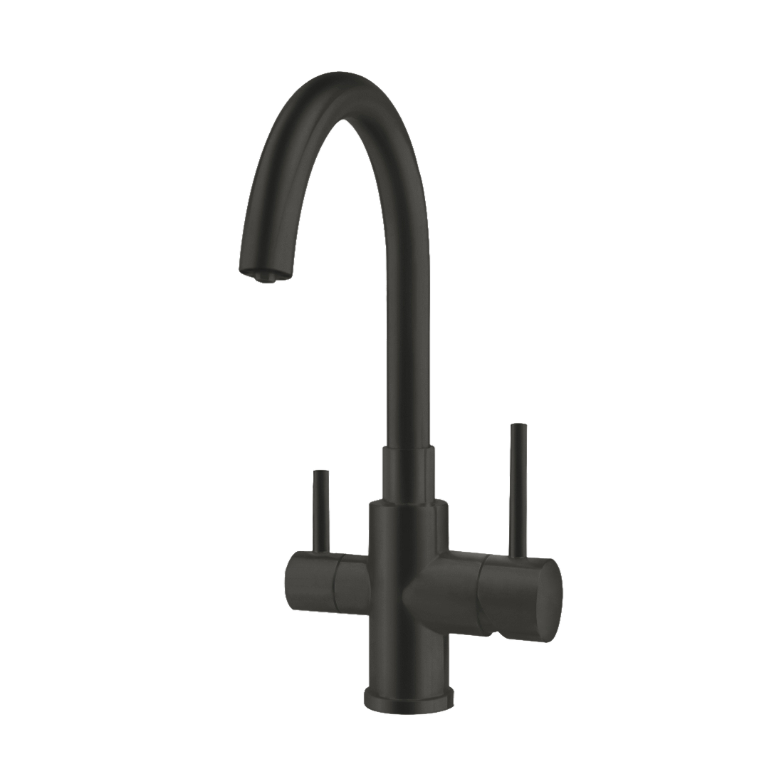 Zip 3 Way Stainless Steel Filtered Mixer Tap (Includes Filter) - Matte Black 94574Z03