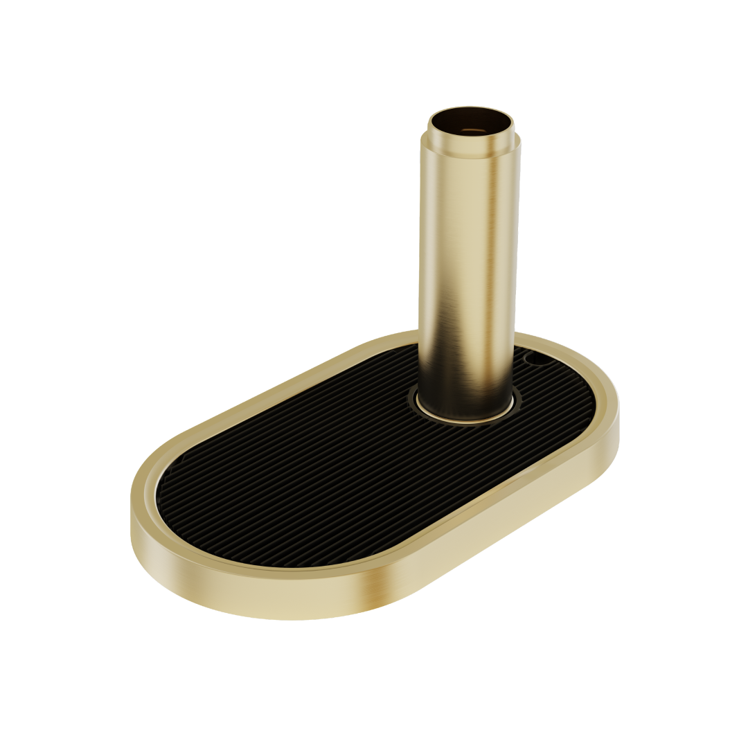 Zip Font Kit Raised (Fits Classic Plus & Elite Plus) - Brushed Brass 95258Z18