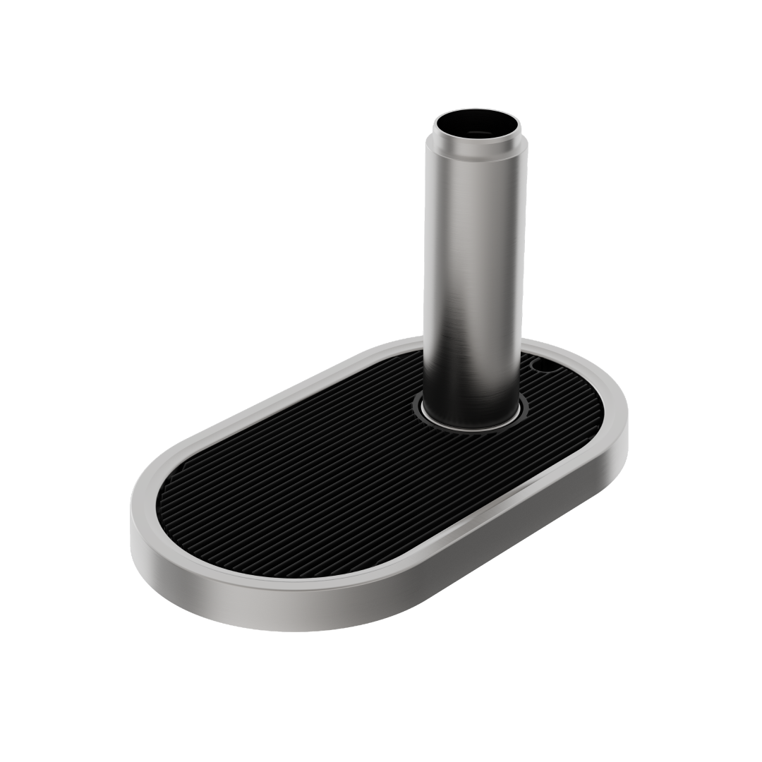 Zip Font Kit Raised (Fits Classic Plus & Elite Plus) - Brushed Gun Metal 95258Z19