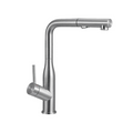 Villeroy & Boch Modern Steel 2.0 Pull Out Sink Mixer - Brushed Stainless Steel - 9610W1LC