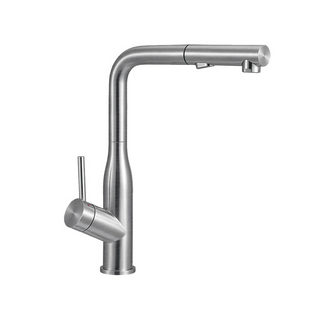 Villeroy & Boch Modern Steel 2.0 Pull Out Sink Mixer - Brushed Stainless Steel - 9610W1LC
