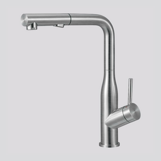 Villeroy & Boch Modern Steel 2.0 Pull Out Spray Sink Mixer - LF Brushed Stainless Steel 96188LC