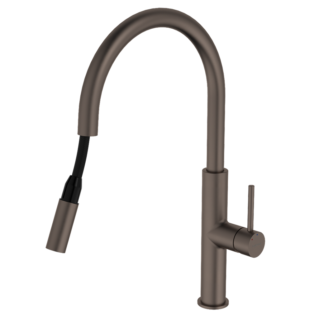Caroma Liano II Pull Out Sink Mixer - Brushed Bronze - LF - 96380BBZ56AF
