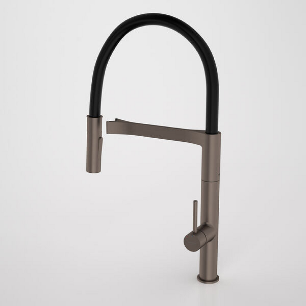 Caroma Liano II Pull Down Sink Mixer with Dual Spray - Brushed Bronze - LF - 96381BBZ56AF
