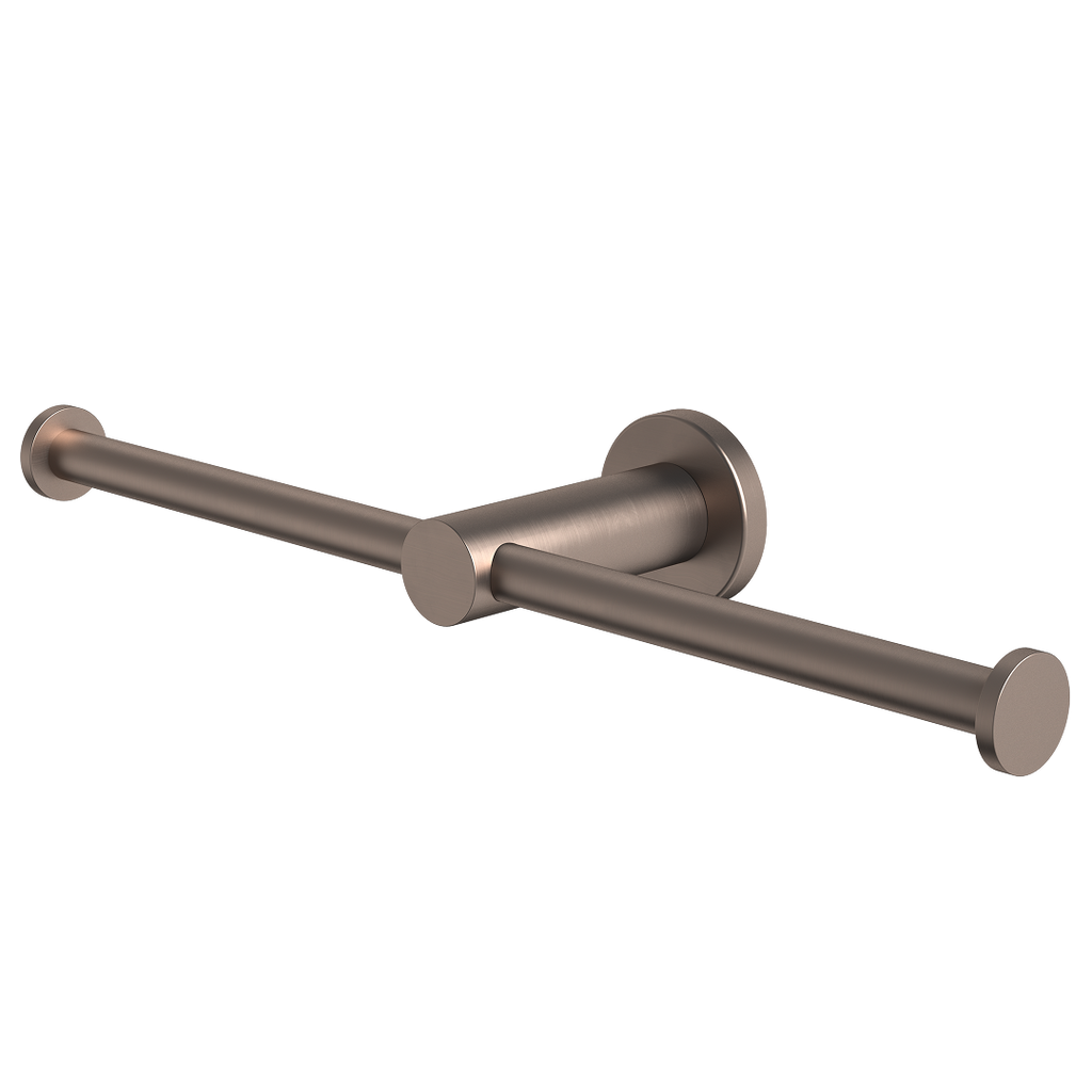 Caroma Liano II Double Toilet Roll Holder - Brushed Bronze - 96442BBZ