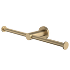 Caroma Liano II Double Toilet Roll Holder - Brushed Brass - 96442BB