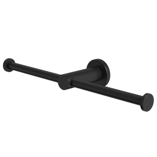 Caroma Liano II Double Toilet Roll Holder - Matte Black - 96442B