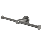 Caroma Liano II Double Toilet Roll Holder - Gun Metal - 96442GM