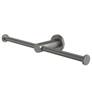 Caroma Liano II Double Toilet Roll Holder - Gun Metal - 96442GM