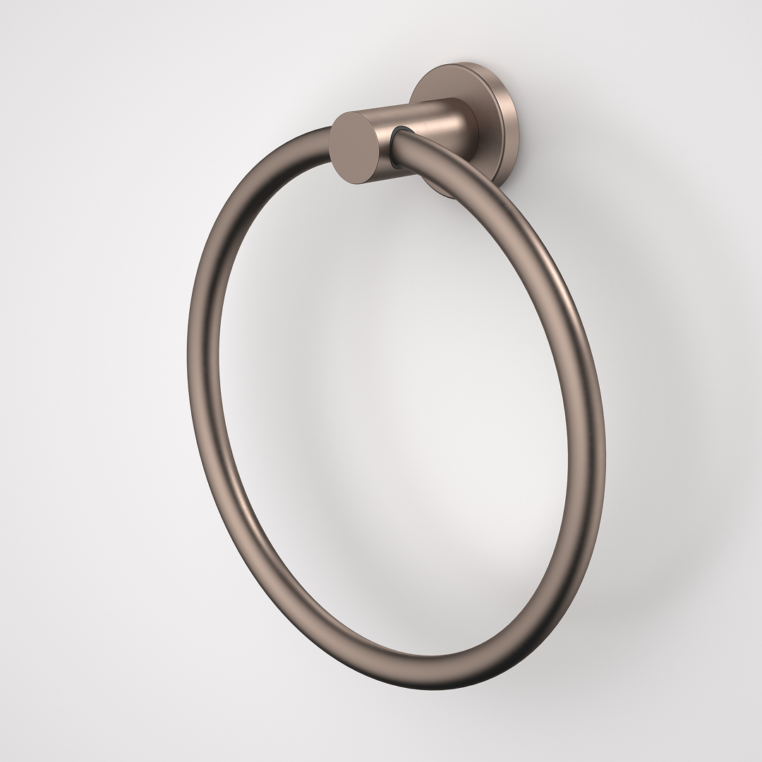 Caroma Liano II Towel Ring - Brushed Bronze - 96443BBZ