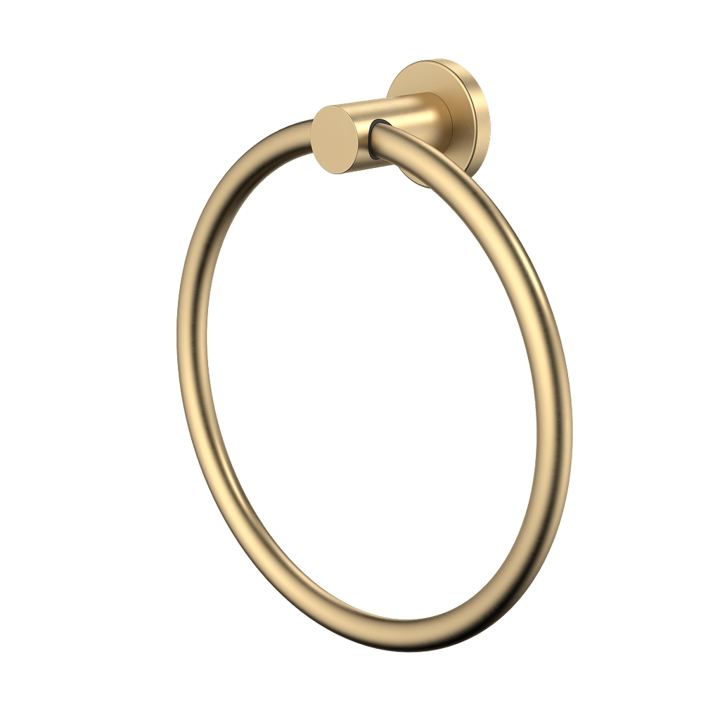Caroma Liano II Towel Ring - Brushed Brass - 96443BB
