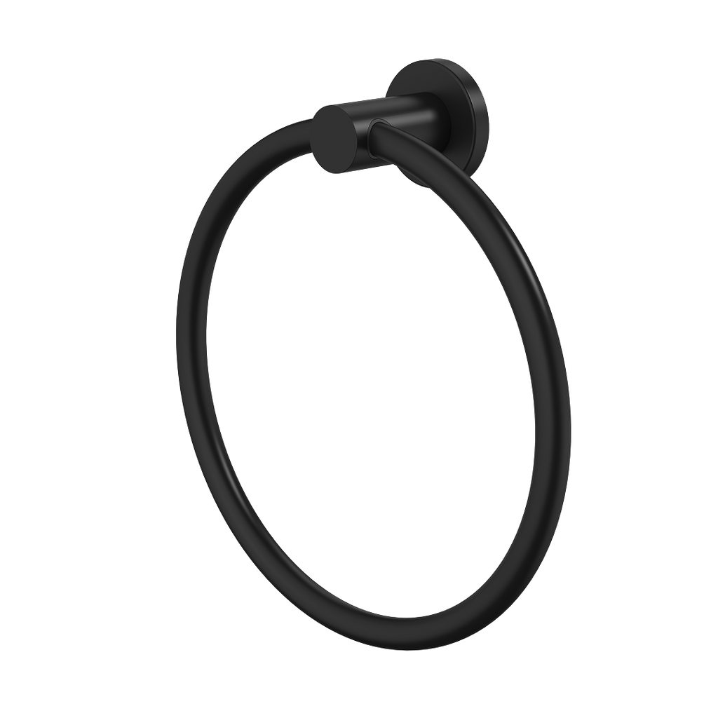 Caroma Liano II Towel Ring - Matte Black - 96443B