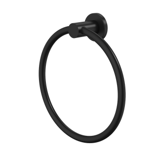 Caroma Liano II Towel Ring - Matte Black - 96443B