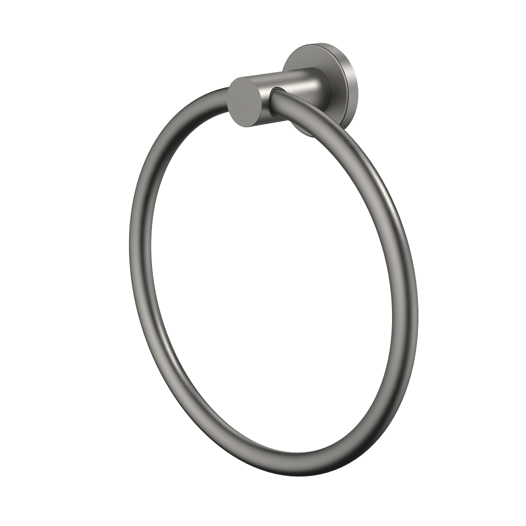 Caroma Liano II Towel Ring - Gun Metal - 96443GM