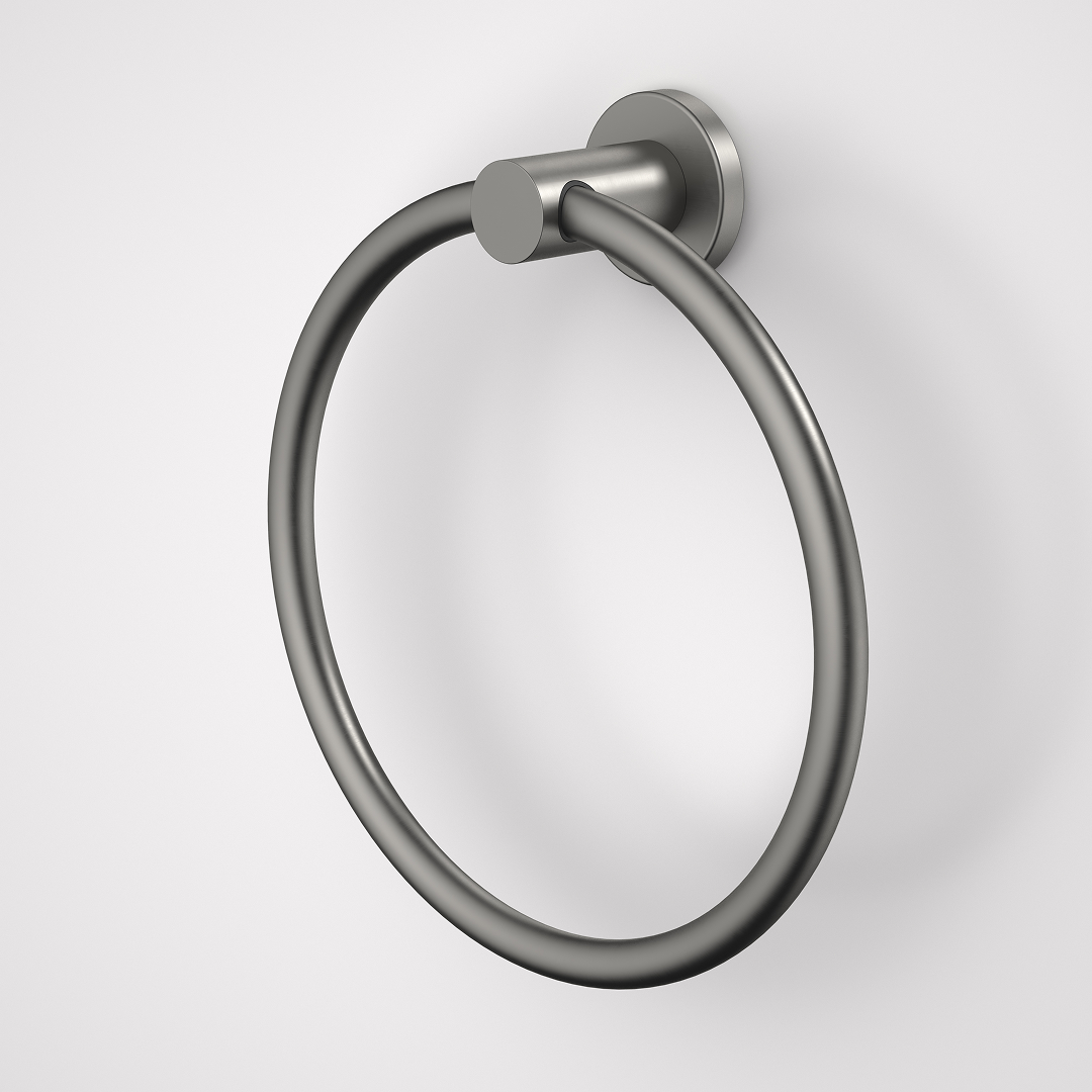 Caroma Liano II Towel Ring - Gun Metal - 96443GM
