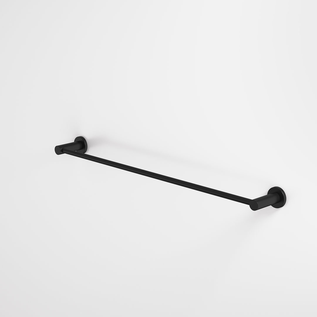 Caroma Liano II Single Towel Rail 640mm - Matte Black - 96445B