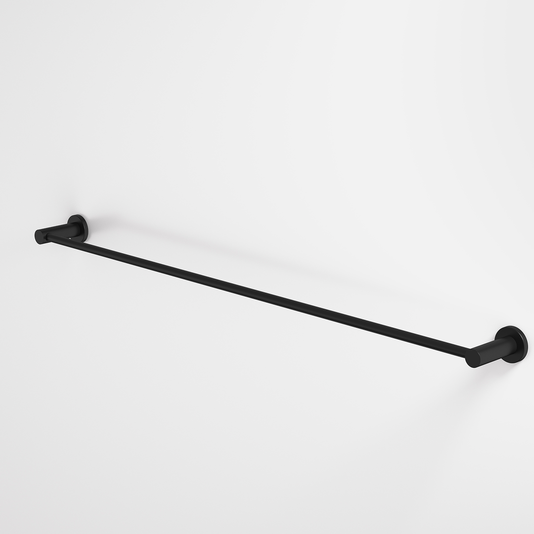 Caroma Liano II Single Towel Rail 840mm - Matte Black - 96446B