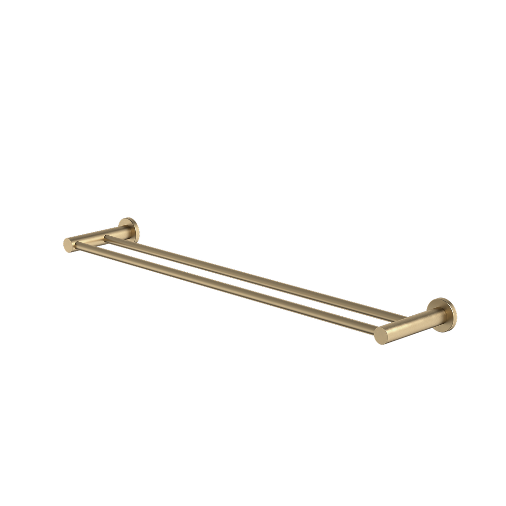 Caroma Liano II Double Towel Rail 640mm - Brushed Brass - 96447BB
