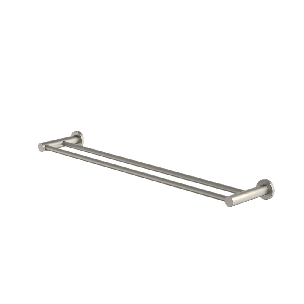 Caroma Liano II Double Towel Rail 640mm - Brushed Nickel - 96447BN