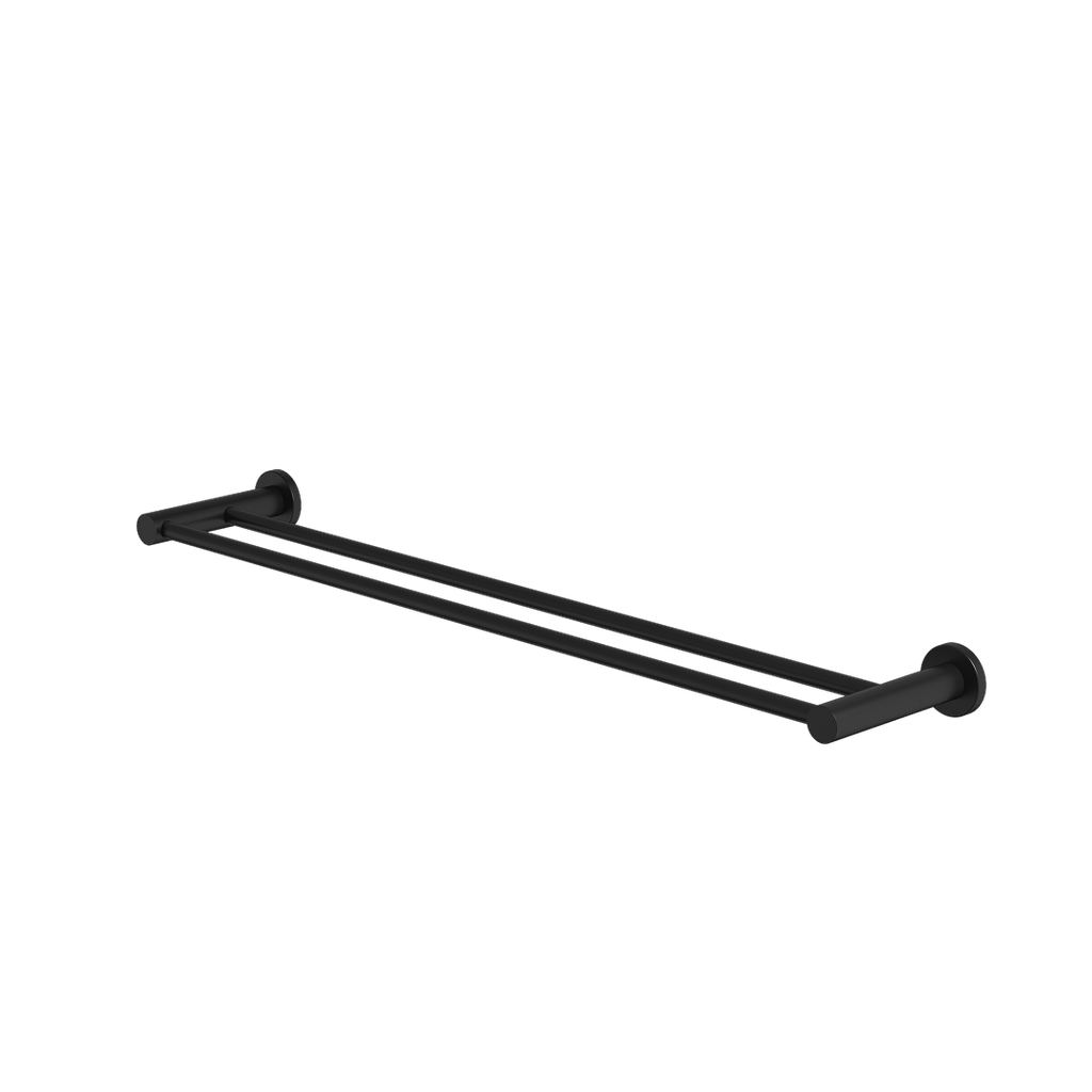 Caroma Liano II Double Towel Rail 640mm - Matte Black - 96447B
