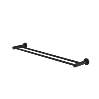 Caroma Liano II Double Towel Rail 640mm - Matte Black - 96447B