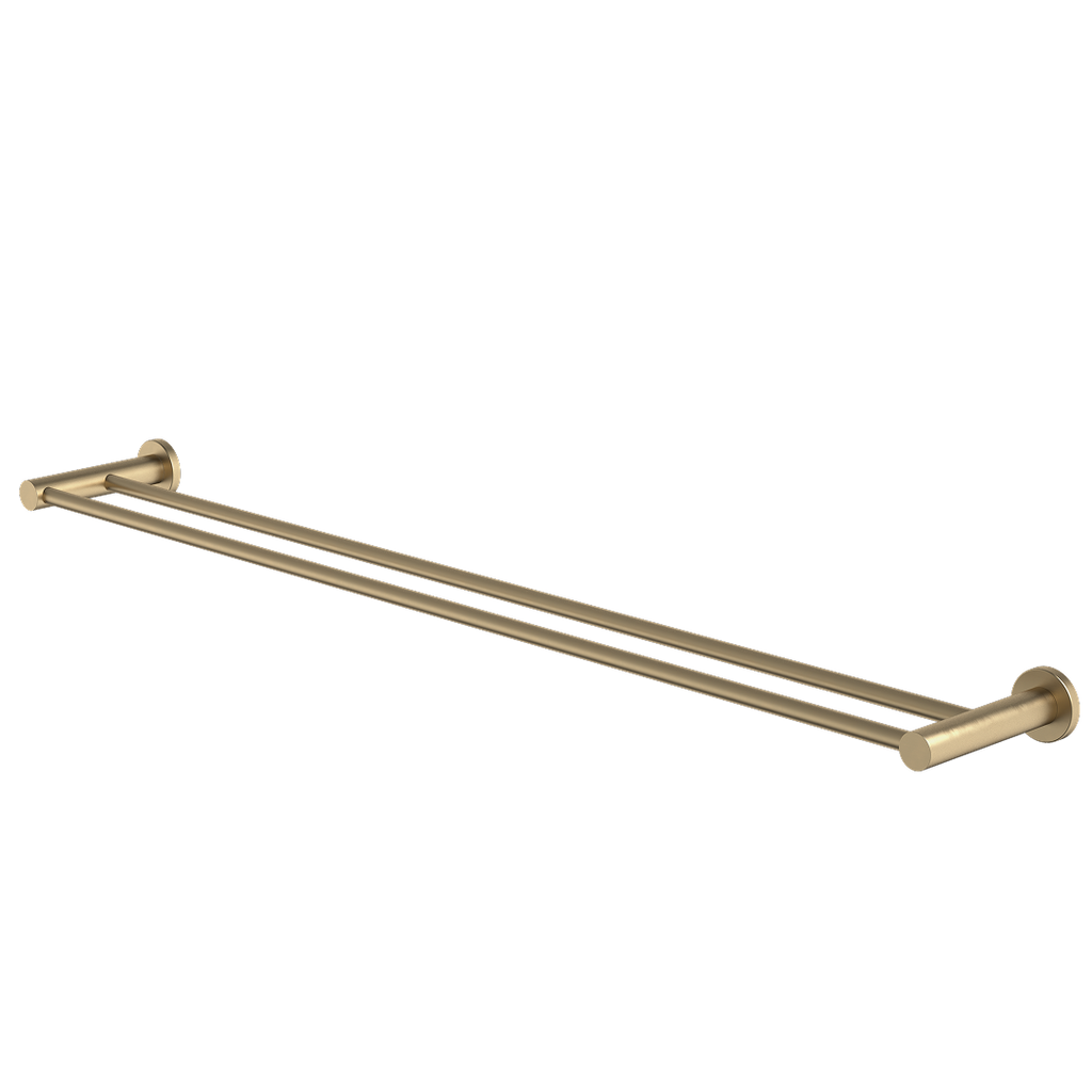 Caroma Liano II Double Towel Rail 840mm - Brushed Brass - 96448BB