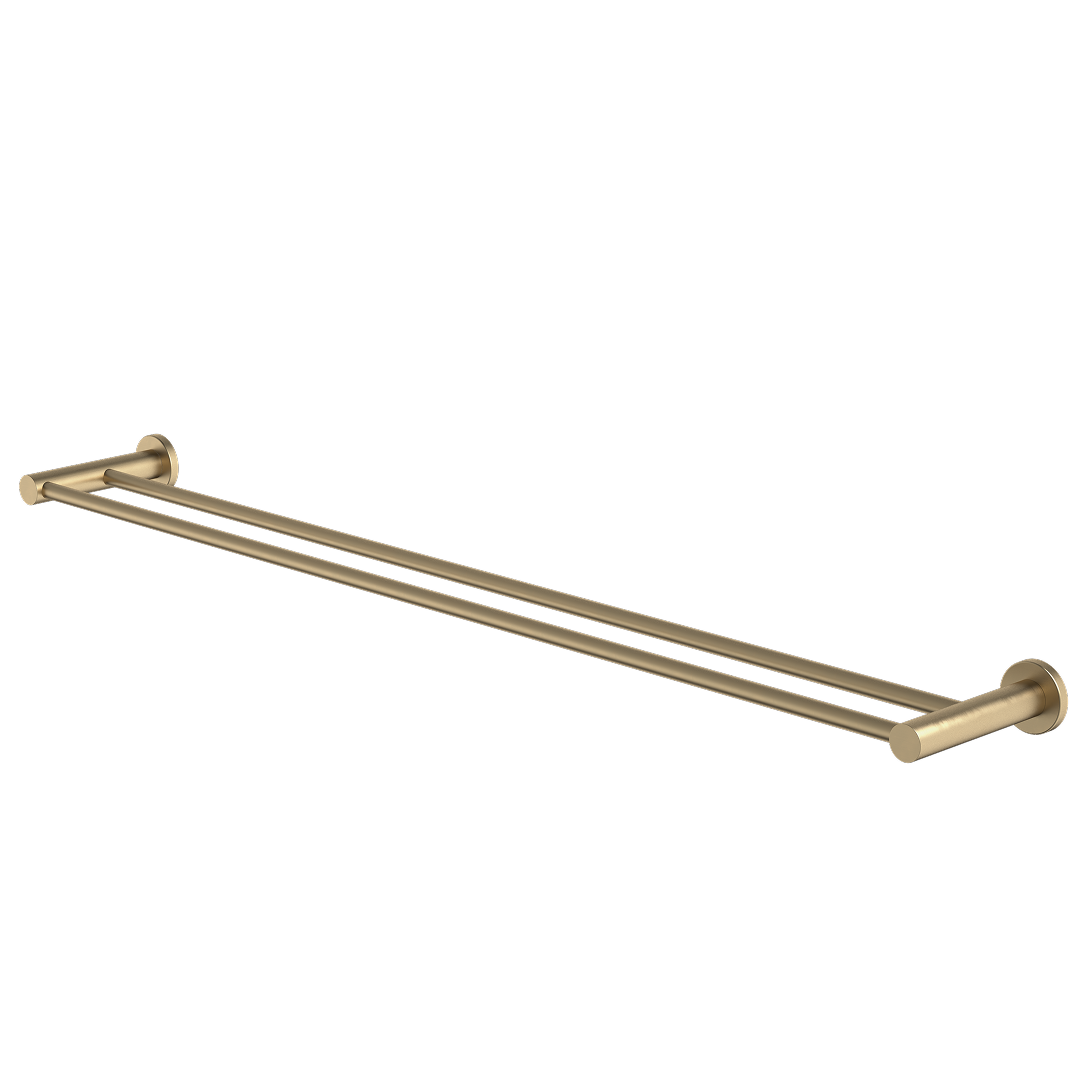 Caroma Liano II Double Towel Rail 840mm - Brushed Brass - 96448BB