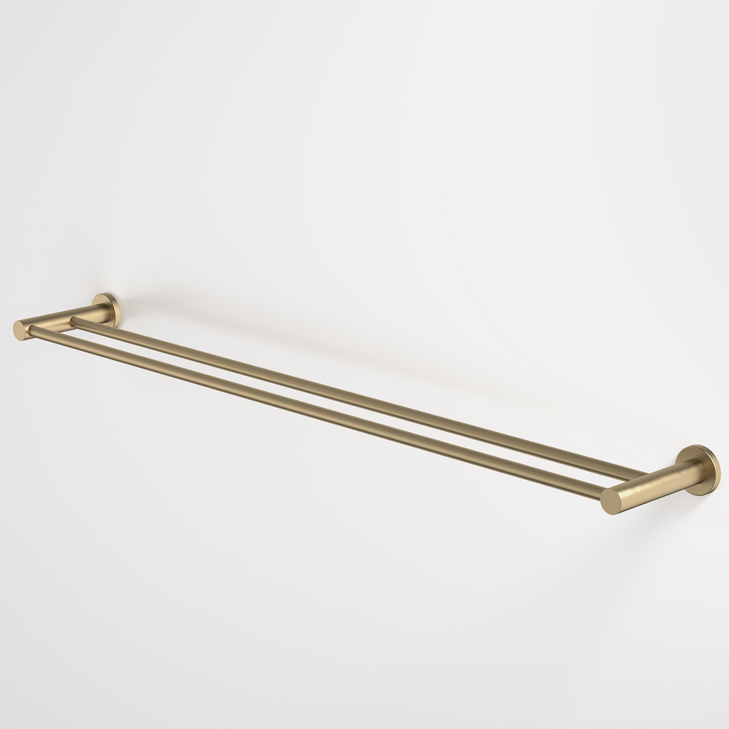 Caroma Liano II Double Towel Rail 840mm - Brushed Brass - 96448BB
