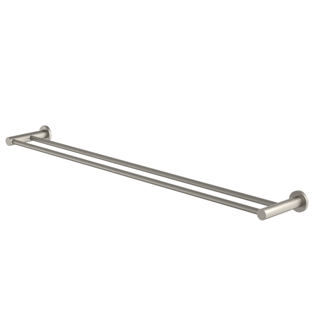 Caroma Liano II Double Towel Rail 840mm - Brushed Nickel - 96448BN