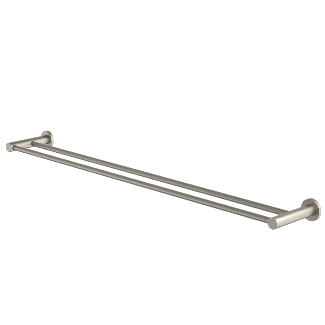 Caroma Liano II Double Towel Rail 840mm - Brushed Nickel - 96448BN