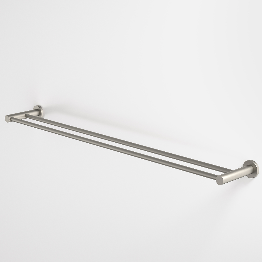 Caroma Liano II Double Towel Rail 840mm - Brushed Nickel - 96448BN