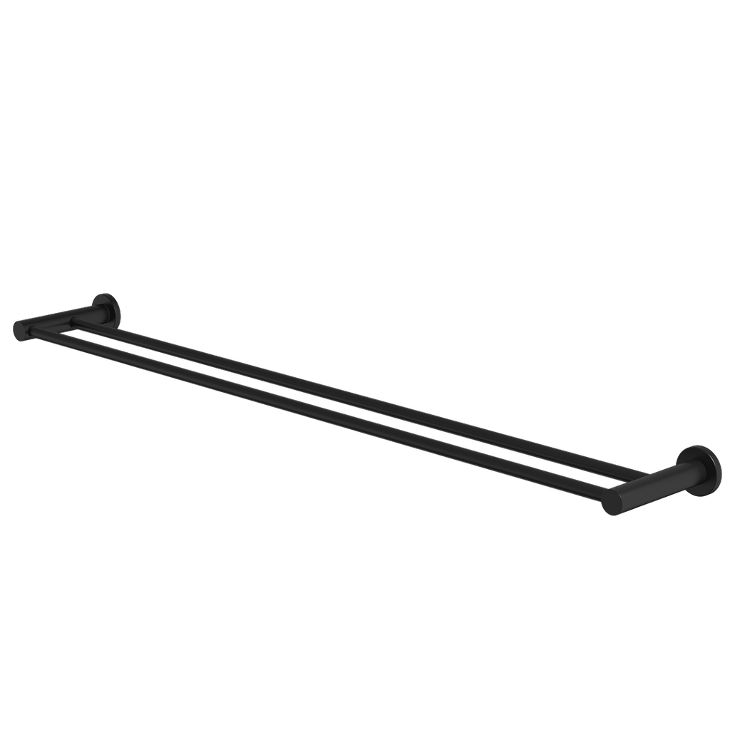 Caroma Liano II Double Towel Rail 840mm - Matte Black - 96448B