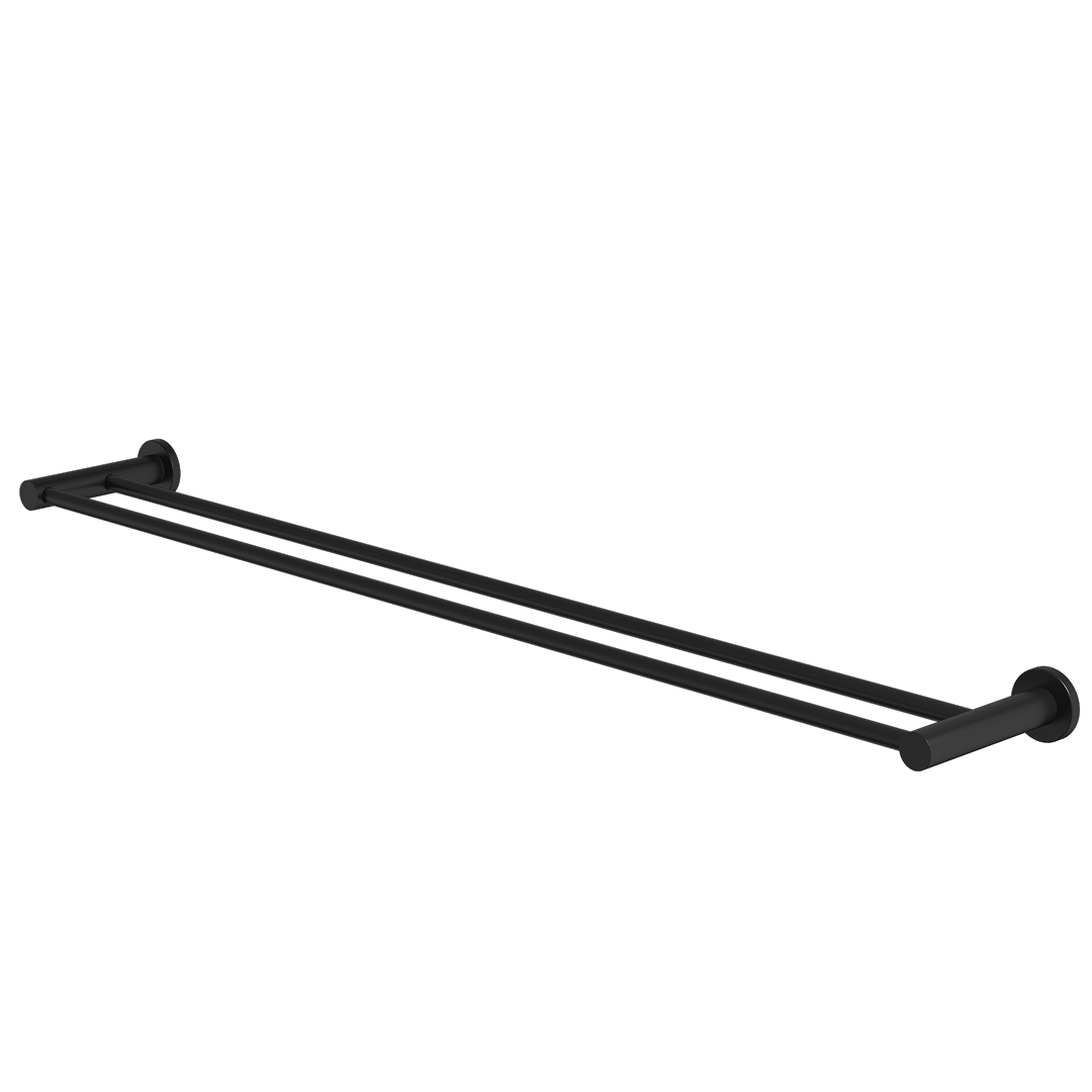Caroma Liano II Double Towel Rail 840mm - Matte Black - 96448B