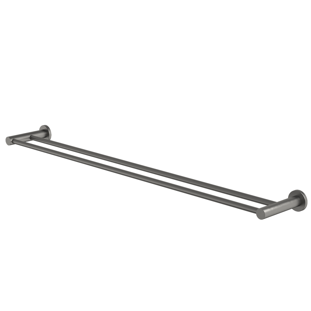 Caroma Liano II Double Towel Rail 840mm - Gunmetal - 96448GM