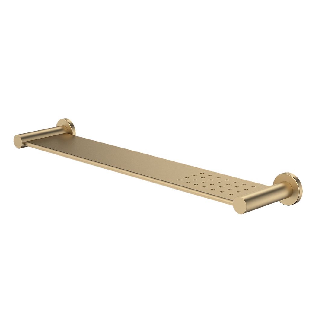 Caroma Liano II Bathroom Shelf - Brushed Brass - 96449BB