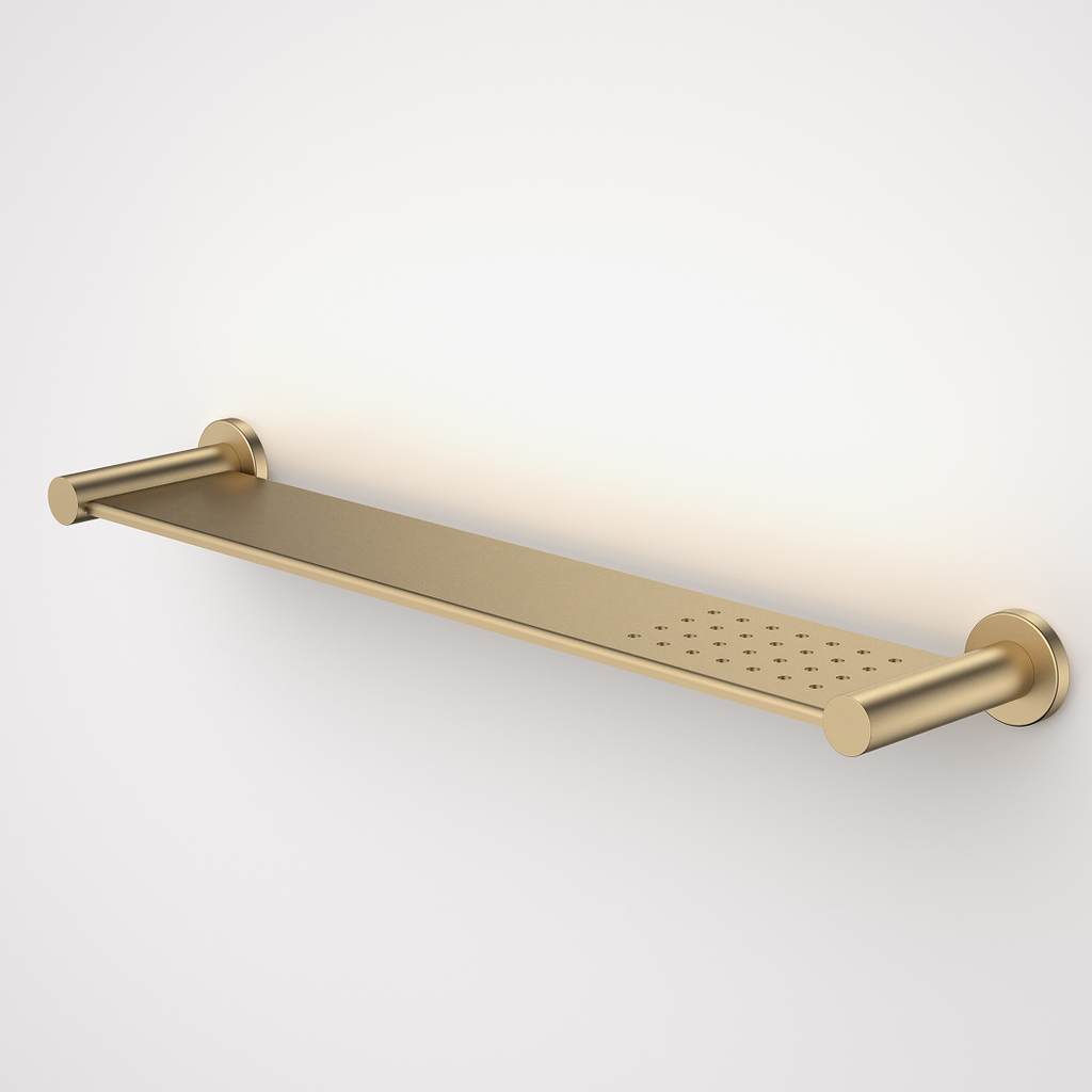 Caroma Liano II Bathroom Shelf - Brushed Brass - 96449BB