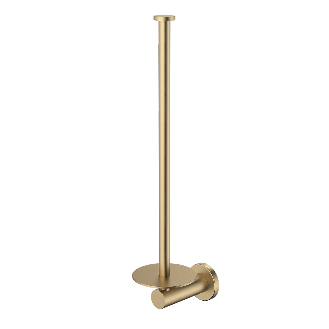 Caroma Liano II Spare Toilet Roll Holder - Brushed Brass - 96452BB