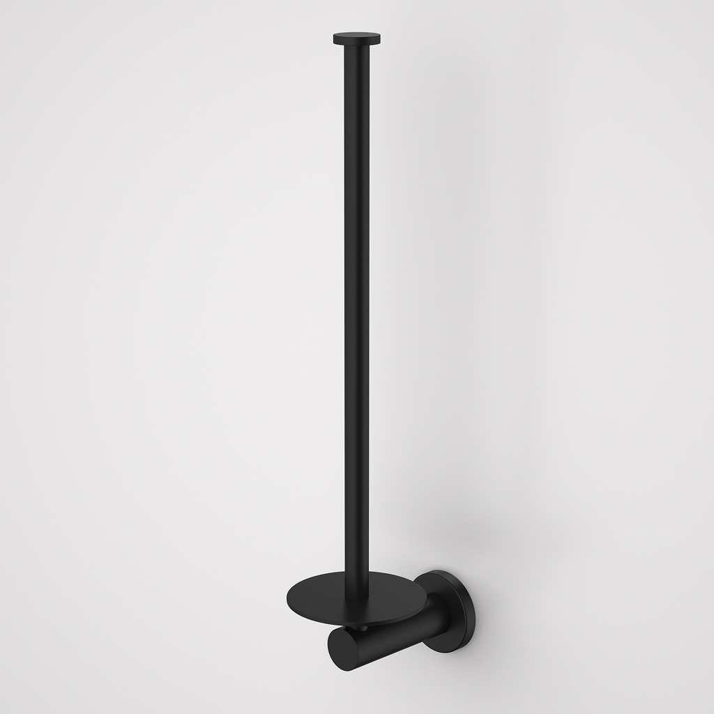 Caroma Liano II Spare Toilet Roll Holder - Matte Black - 96452B