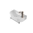 Caroma Liano II Hand Wall Basin Integrated Towel Rail - Brushed Bronze - 96457BBZ