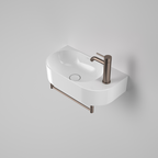 Caroma Liano II Hand Wall Basin Integrated Towel Rail - Brushed Bronze - 96457BBZ