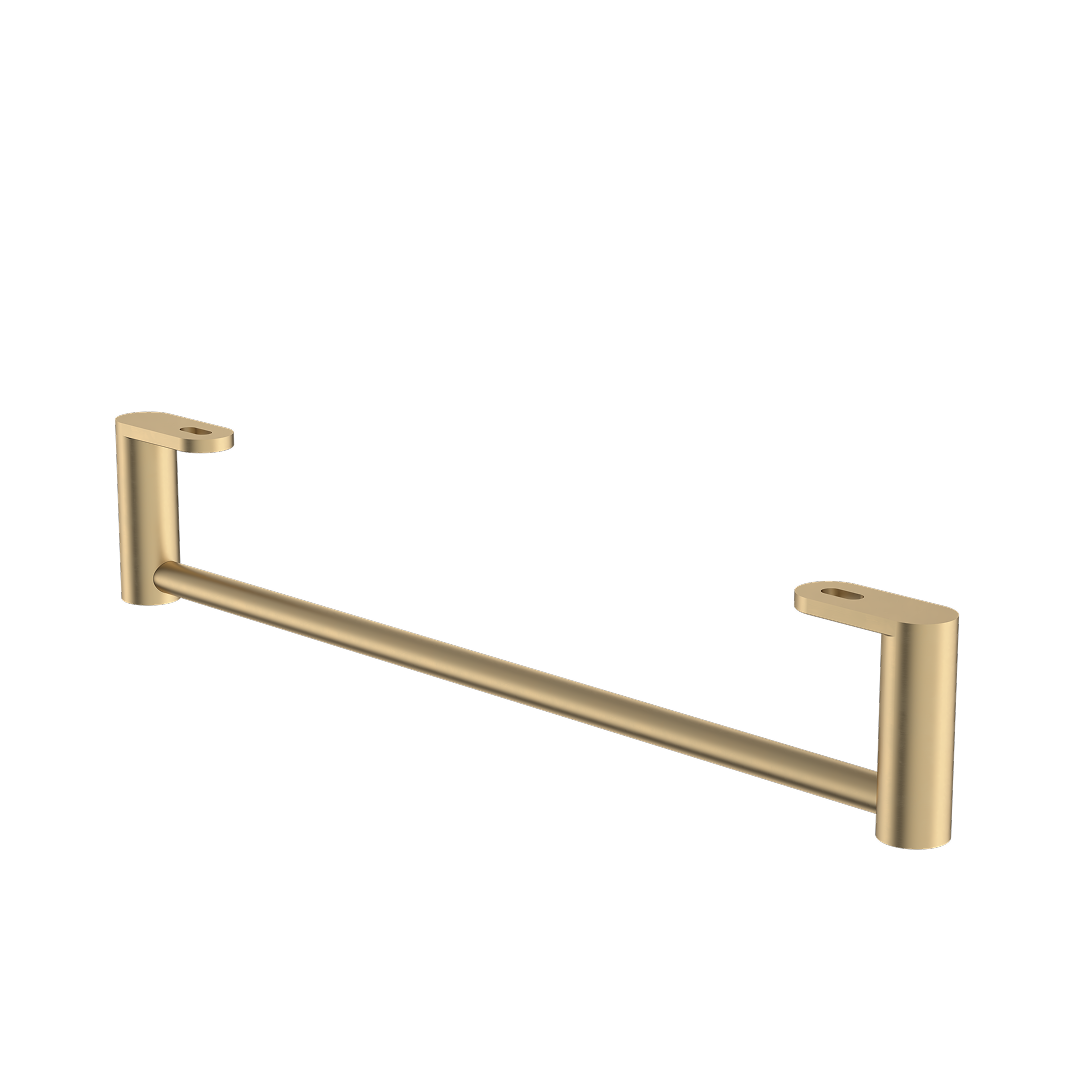 Caroma Liano II Hand Wall Basin Integrated Towel Rail - Brushed Brass - 96457BB